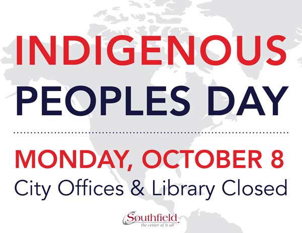 Indigenous peoples day promotional graphic