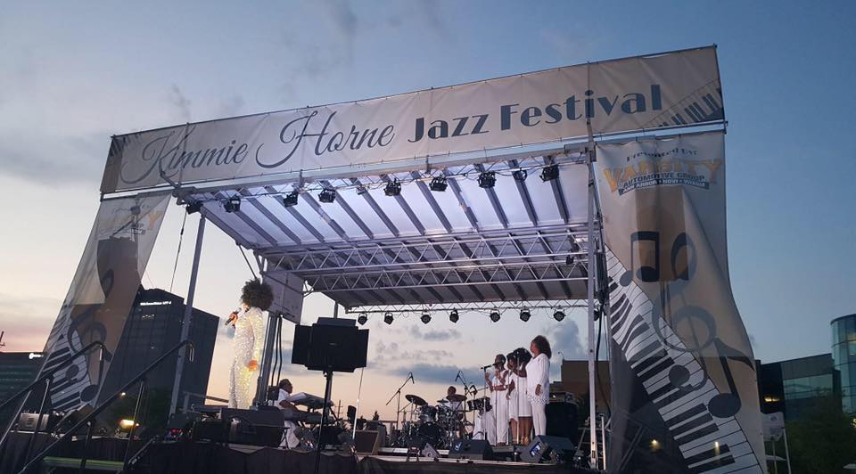 Jazz festival stage