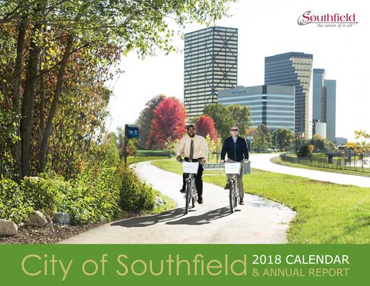 2018 southfield calendar cover