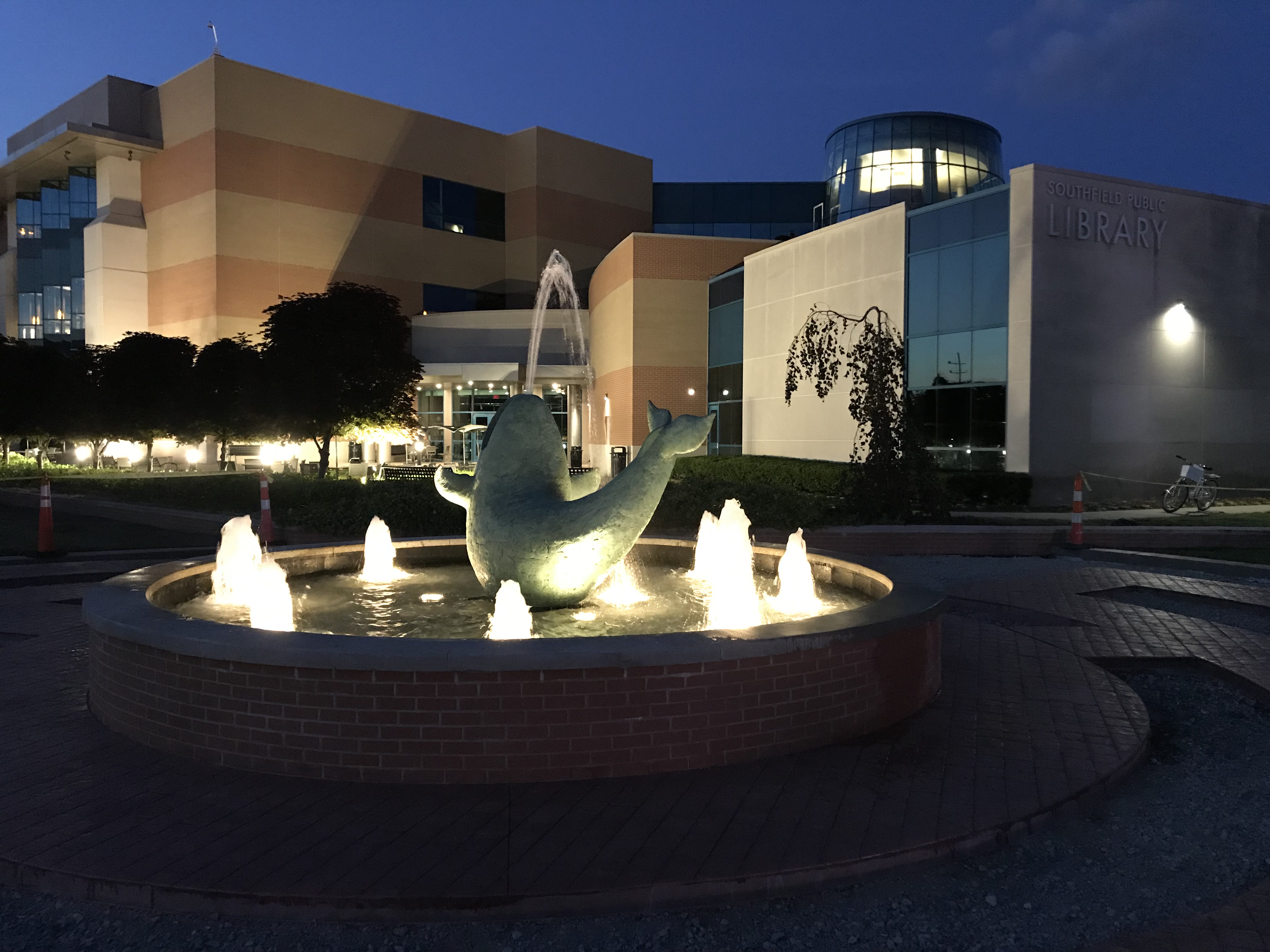 Library fountain 