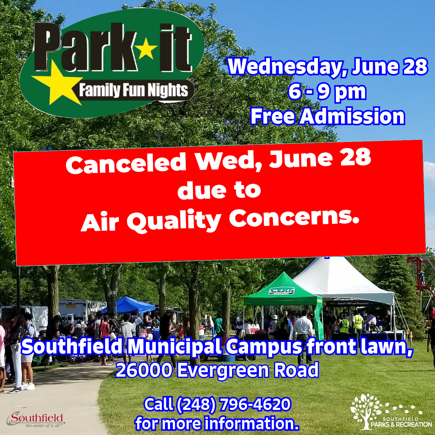 Park*It the Municipal Campus CANCELED City of Southfield