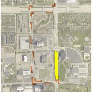 Evergreen Detour Map