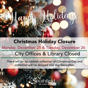 Christmas closure