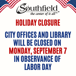  Holiday Closure Notice