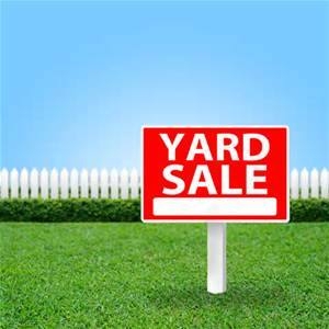 yard sale sign