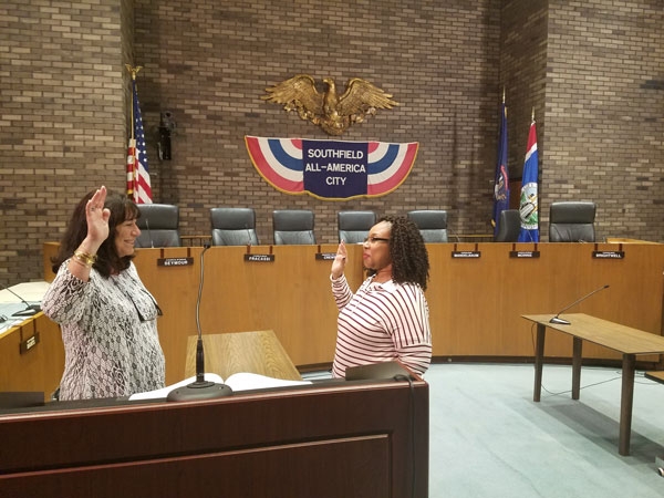 Councilwoman Taylor takes oath of office