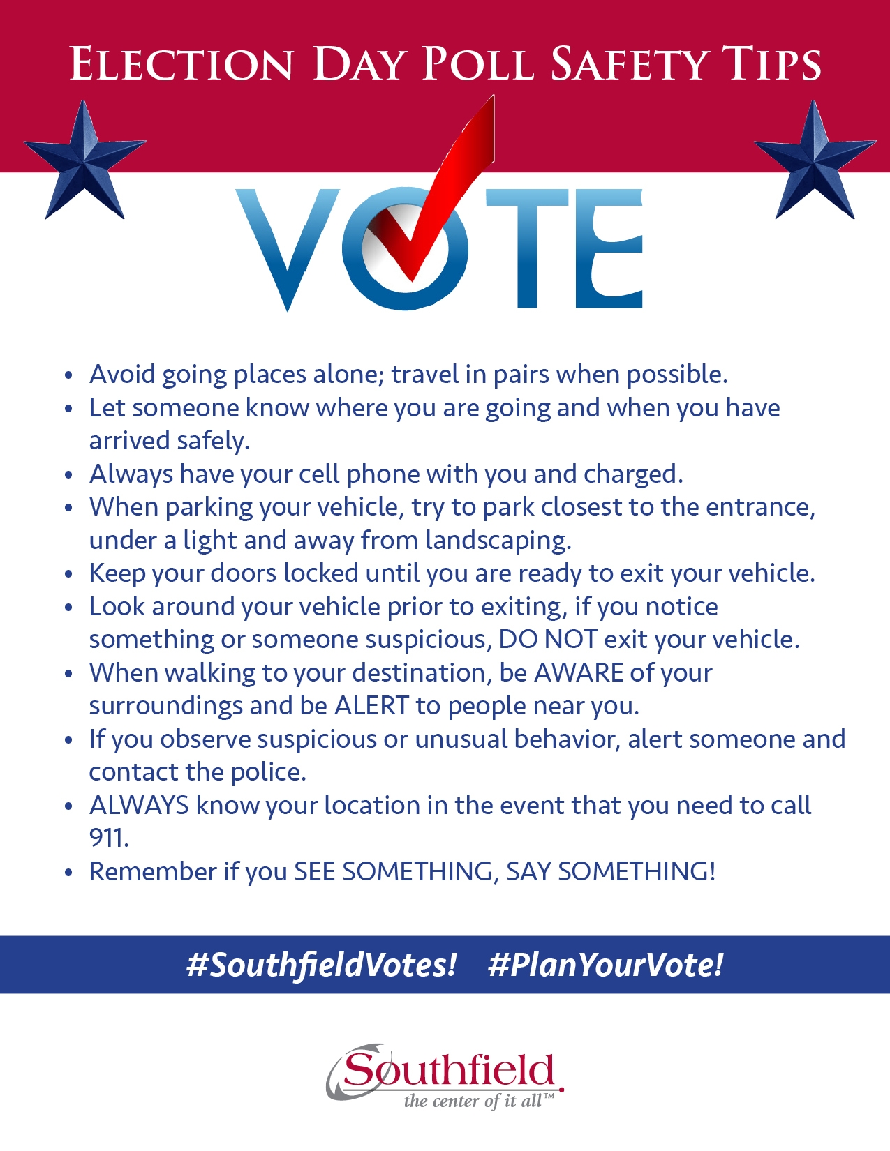 Voting Safety Tips 