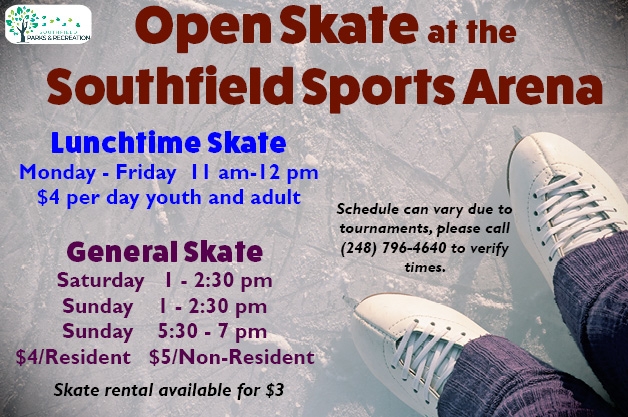 Open Skate at Southfield Sports Arena