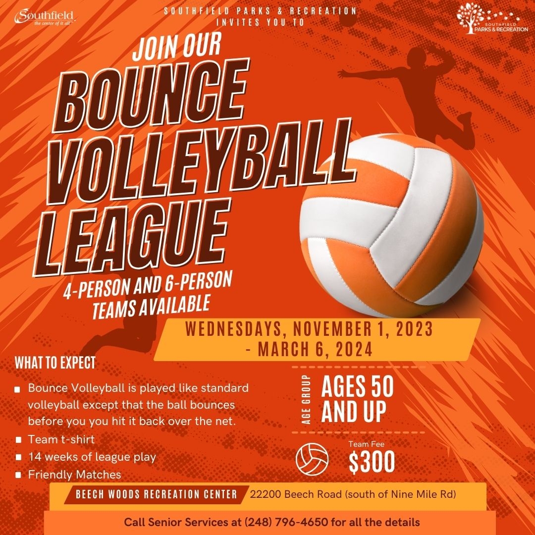 Senior Bounce Volleyball League