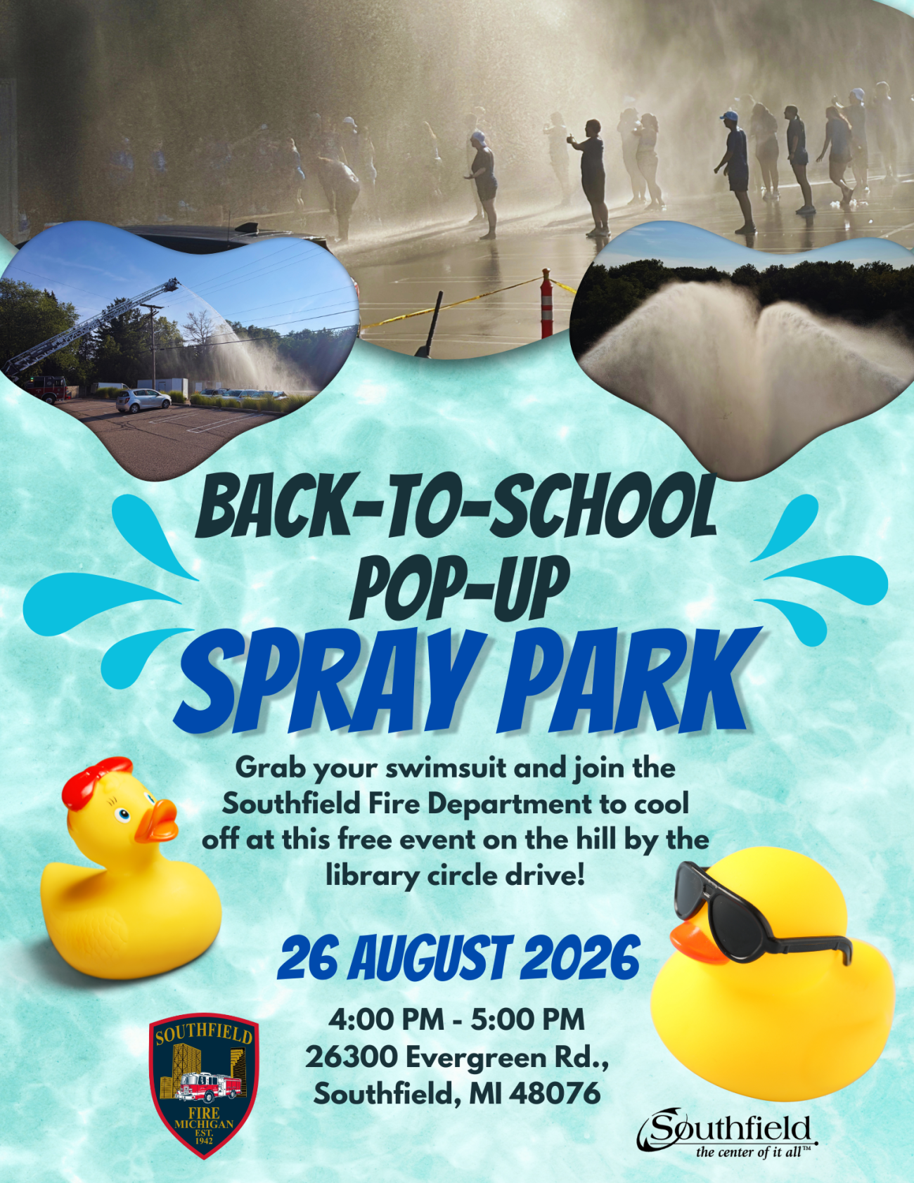 spray park flyer